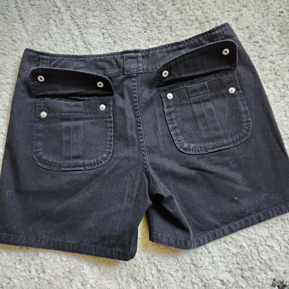 Vintage Calvin Klein Jeans Black Denim 90s Shorts Size 8 - Picture 6 of 16
